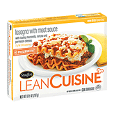 Stouffer's Lean Cuisine favorites; lasagna with meat sauce Left Picture